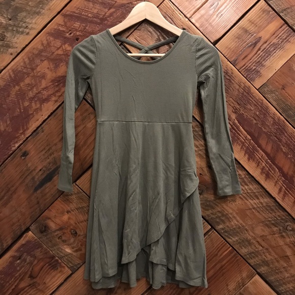 art class Other - Art Class Girls Green Long-Sleeve Knee-Length Dress